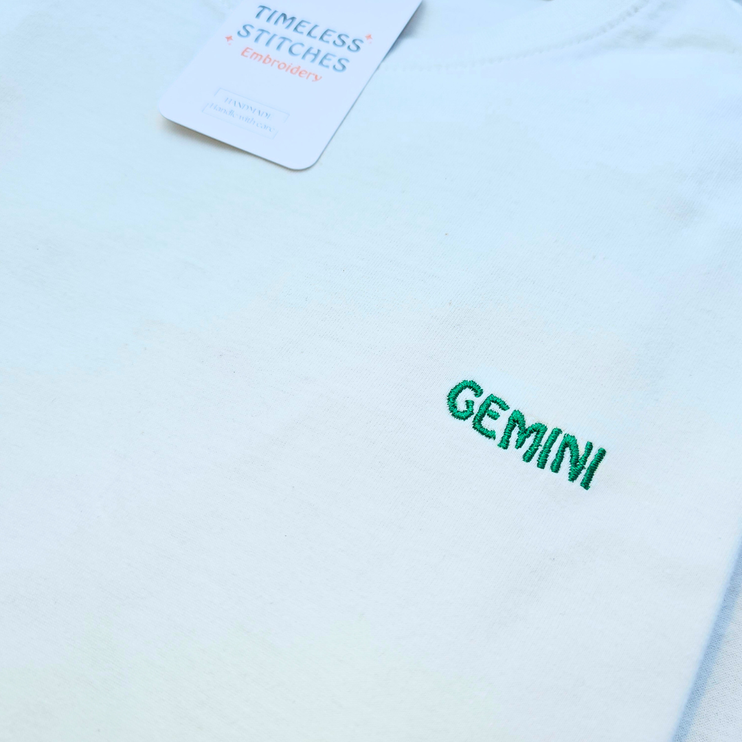 Zodiac Embroidered T-Shirt