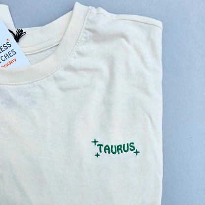 Zodiac Embroidered T-Shirt