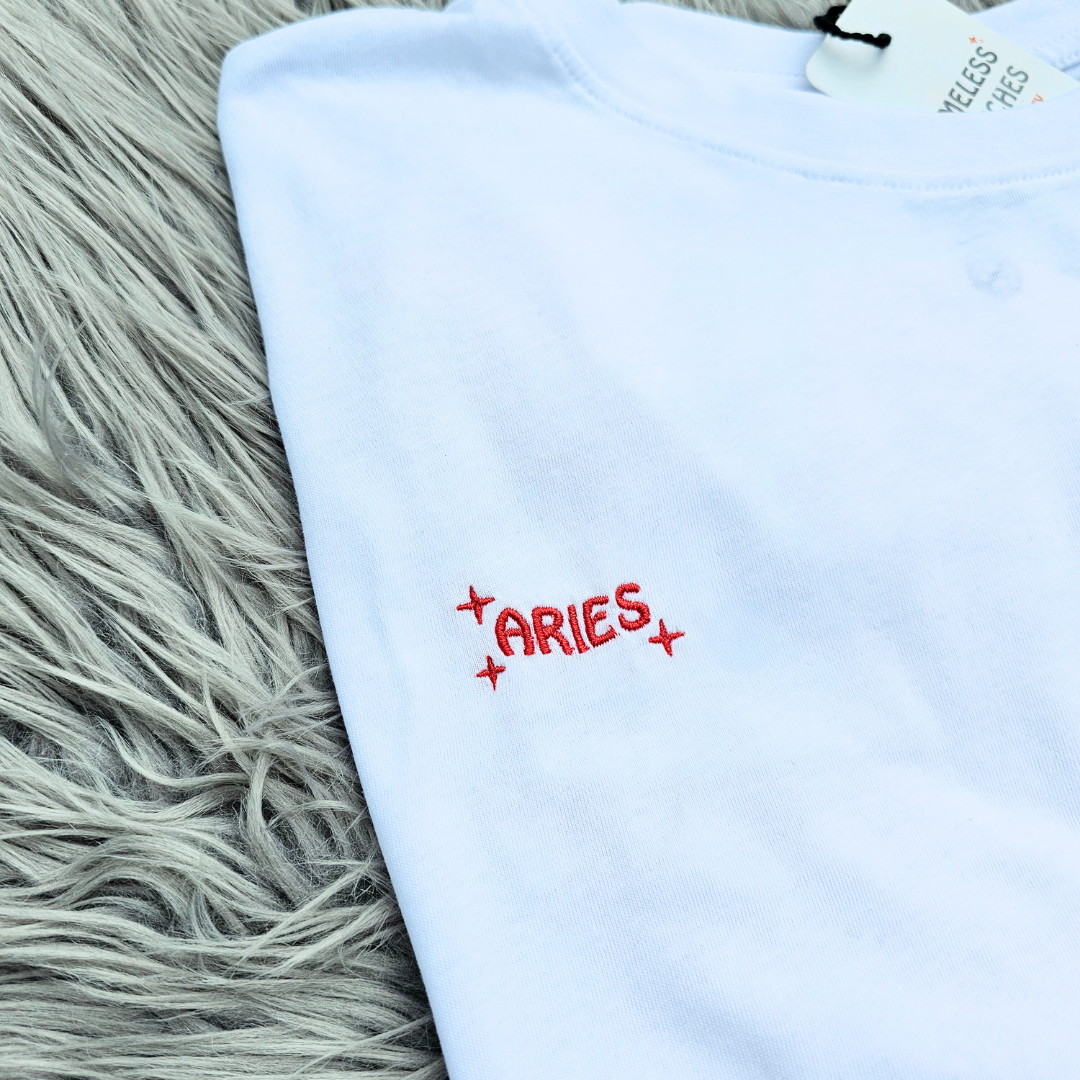 Zodiac Embroidered T-Shirt